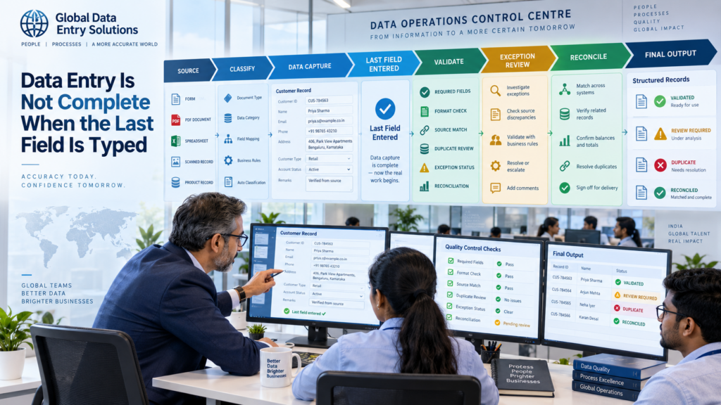 Data Entry Completion and Validation Workflow - Global Data Entry Solutions Data Entry Completion and Validation Workflow
