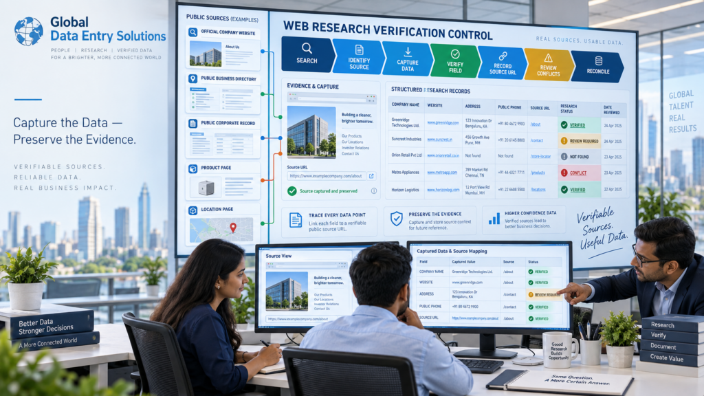 Web Research Data Verification Workflow