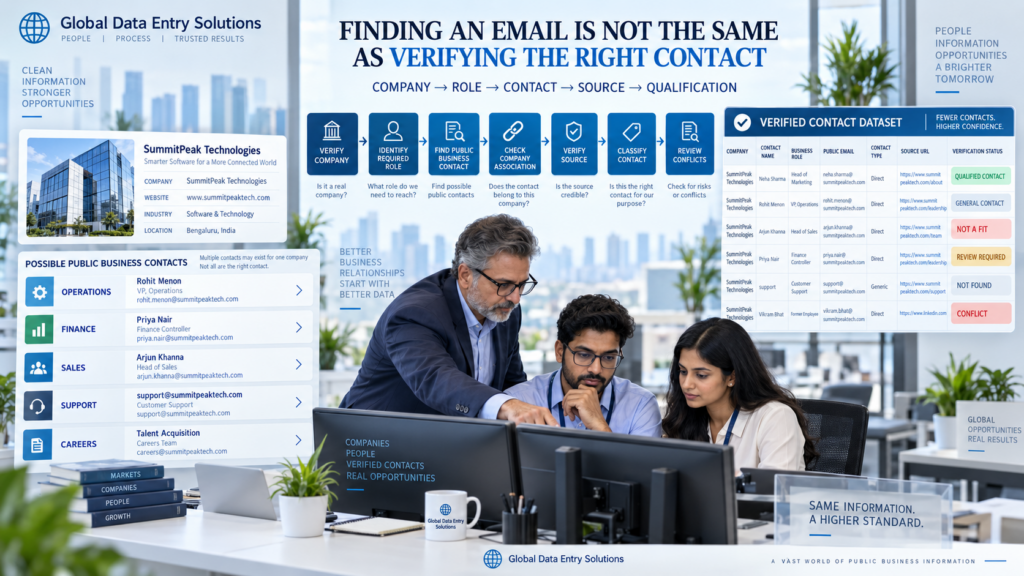 Business Email and Contact Verification Workflow