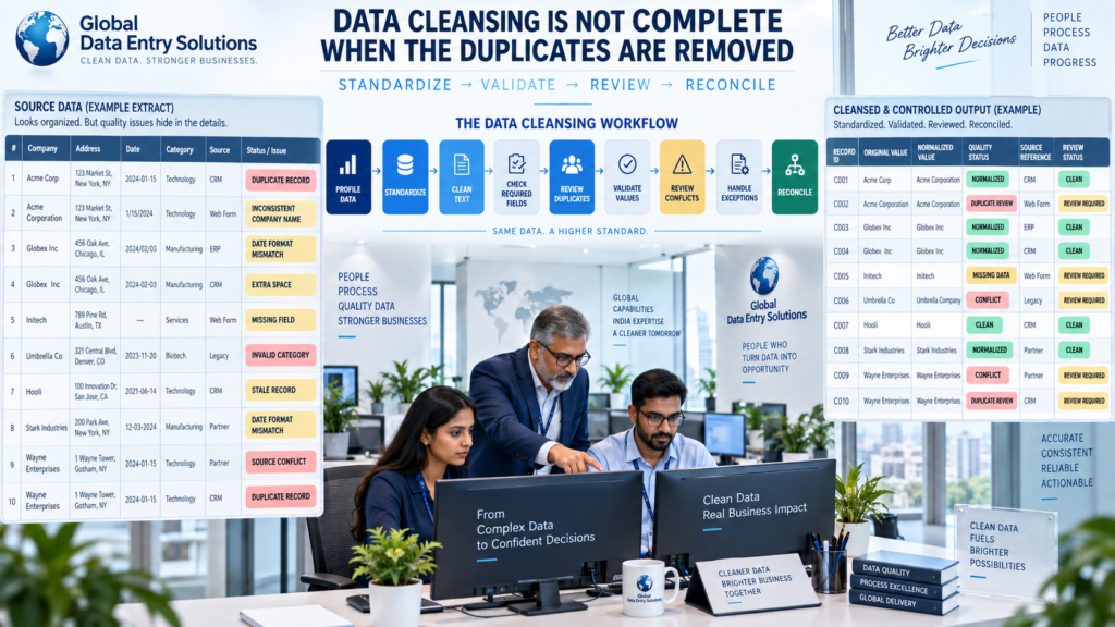 Data Cleansing and Quality Control Workflow